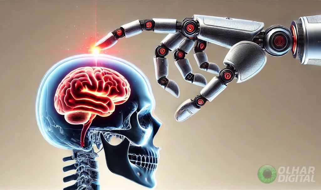 Inteligência artificial e suas implicações para o cérebro humano.