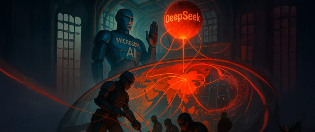 Microsoft Proíbe Uso Interno da IA DeepSeek por Preocupações com Espionagem