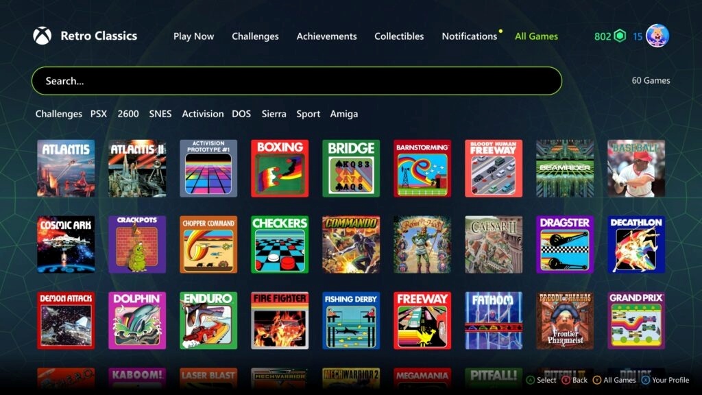 Xbox Game Pass recebe linha Retro Classics com mais de 50 games