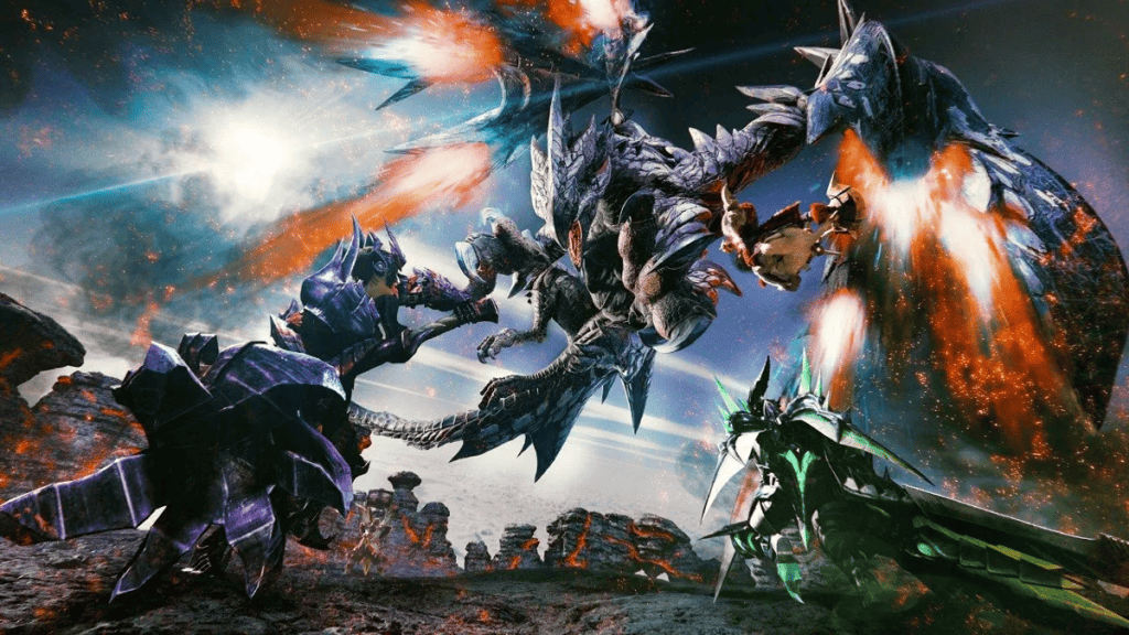 Cena do jogo Monster Hunter Generations