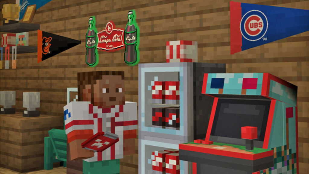 Minecraft And MLB Team Up For Baseball-Themed Fan Caves