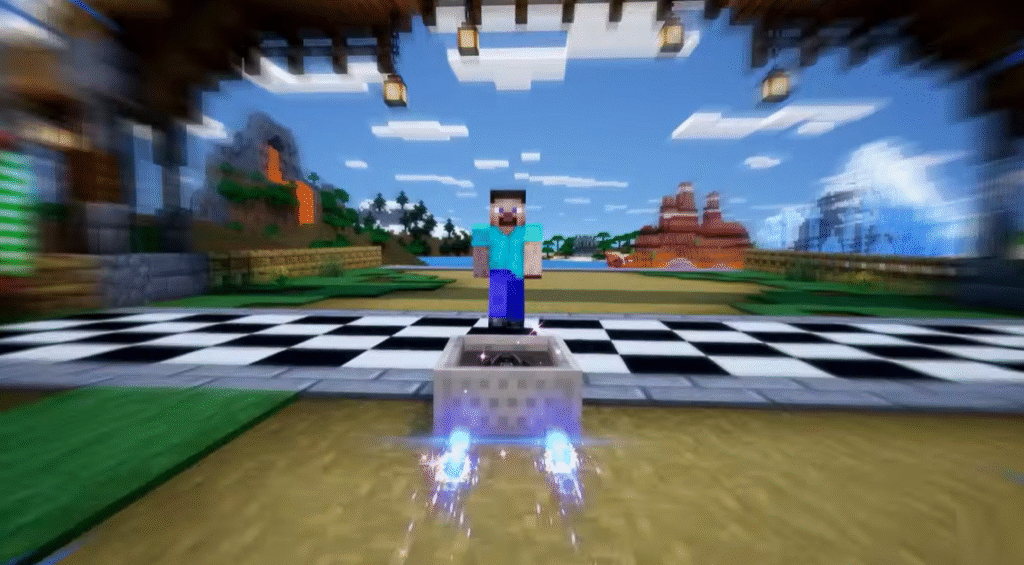 Sonic Racing: CrossWorlds - Crossover com Minecraft