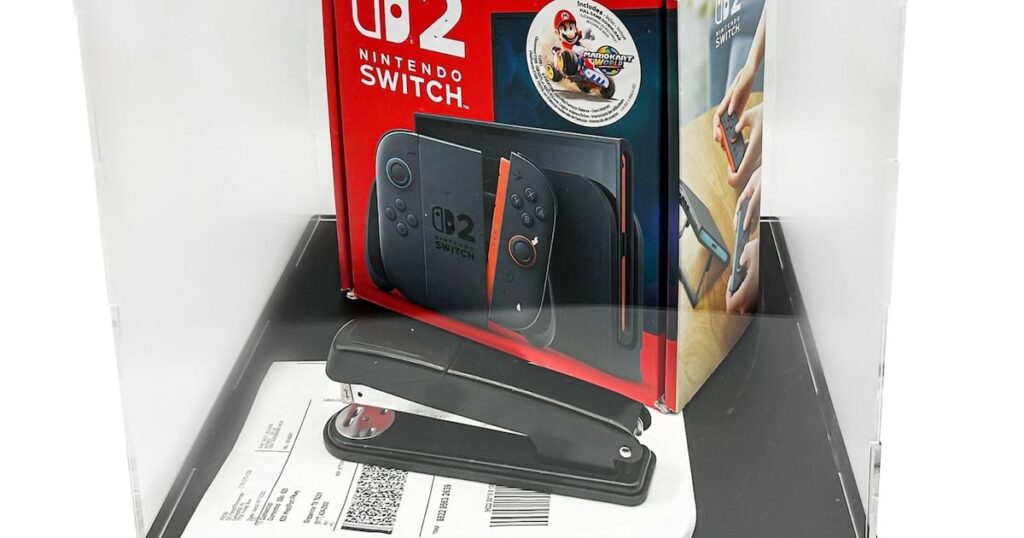 Leilão do grampeador que danificou o Switch 2