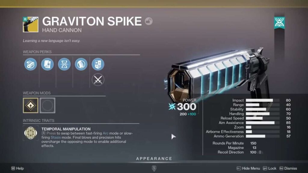 Como Obter a Exotic Hand Cannon Graviton Spike em Destiny 2