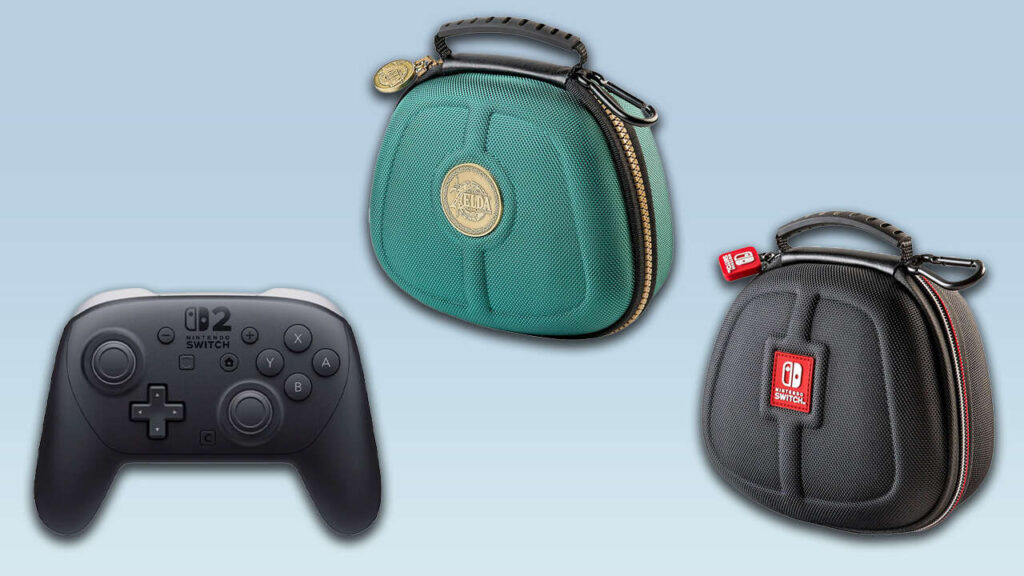 Case Oficial para Controle Pro do Switch com Tema de Zelda