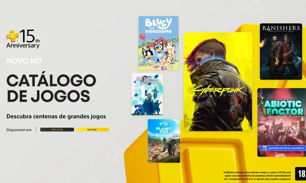 PlayStation Plus revela Cyberpunk 2077 nos planos Extra e Deluxe de julho