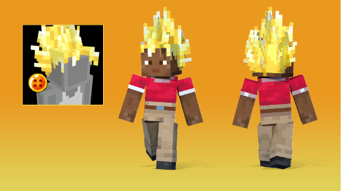 Minecraft e Dragon Ball Z se Unem: Cabelo Super Saiyajin Grátis!