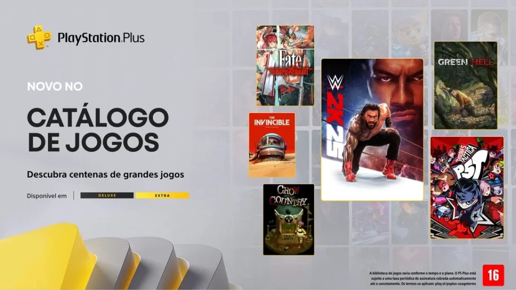 Novos Jogos no PS Plus Extra e Deluxe em 16 de setembro: Veja!