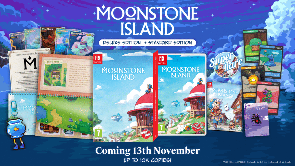 Moonstone Island chega em edição física para Nintendo Switch!