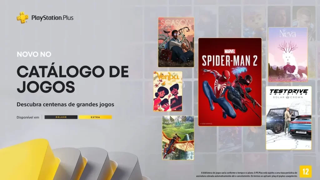 Spider-Man 2 e 9 Novos Jogos Chegam ao PS Plus em Fevereiro!