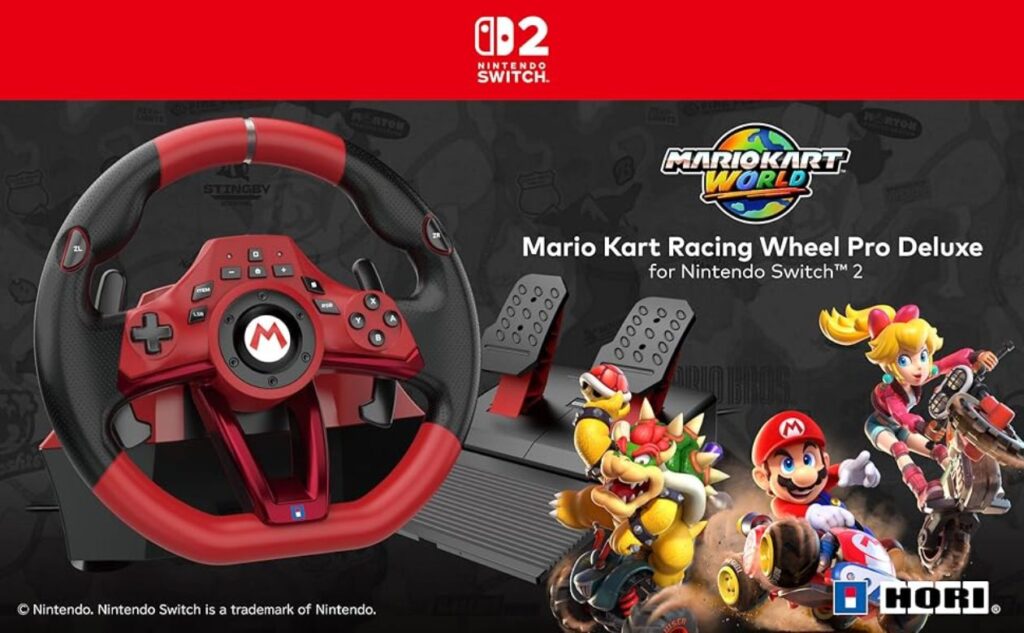 Novo volante HORI para Mario Kart Switch promete adrenalina!