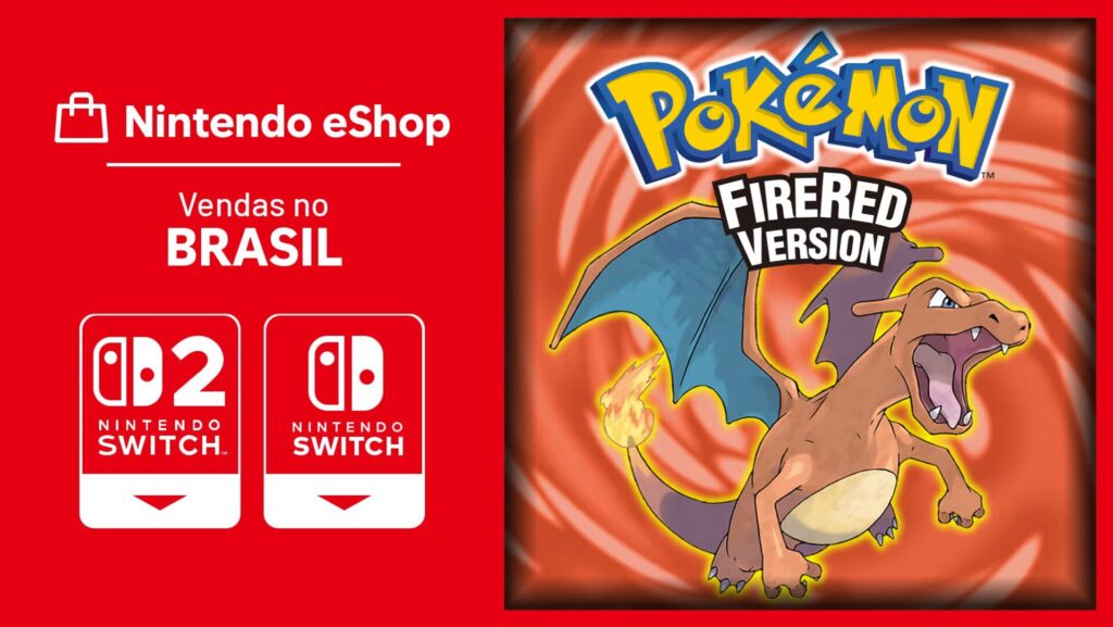 Pokémon FireRed decola no eShop: Vendas de 16/Feb a 01/Mar